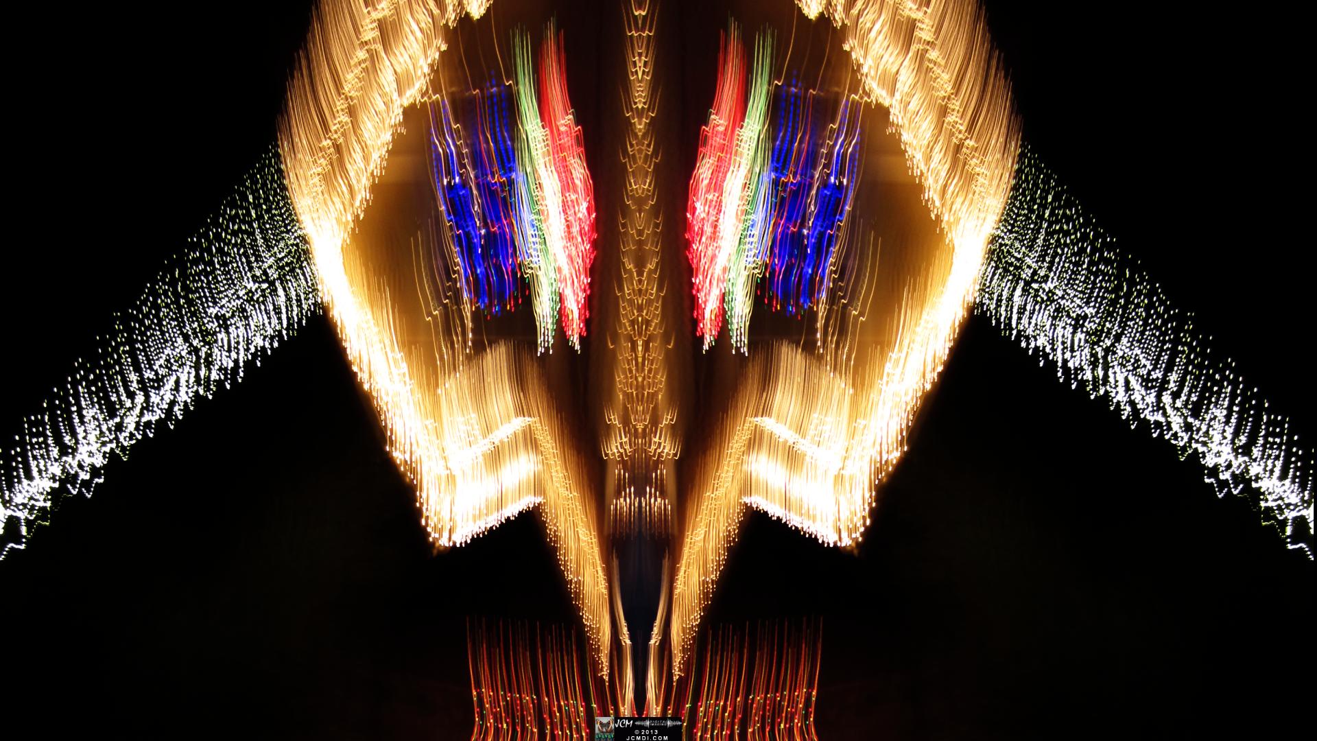 Wakefield Holiday Lightshow 2013 Quadroscopic long exposure artwork